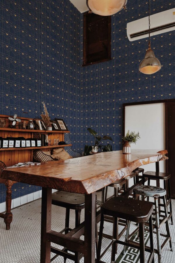 Sapphire Elegance self-adhesive wallpaper by Fancy Walls