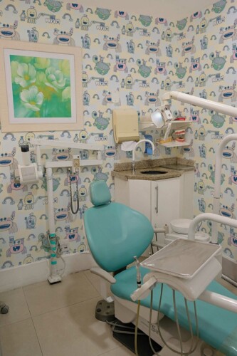 Playful Dentistry Dive removable wallpaper from Fancy Walls