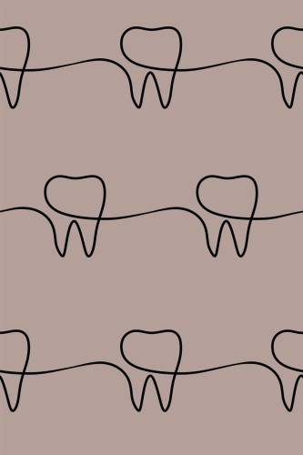Pattern repeat of Dental removable wallpaper design