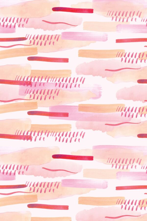 Traditional Rosy Dentist Watercolor wallpaper by Fancy Walls