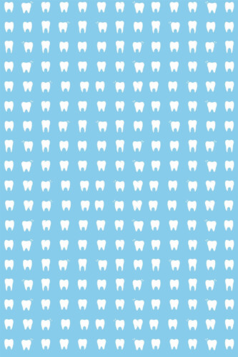 Pattern repeat of Dentist Tooth Pattern removable wallpaper design
