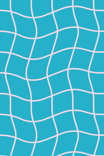 Pattern repeat of Distorted swimming pool removable wallpaper design