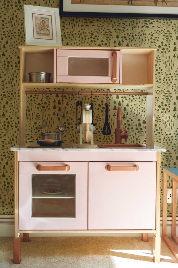 Fancy Walls Ditsy Mushrooms Beige Simple removable wallpaper