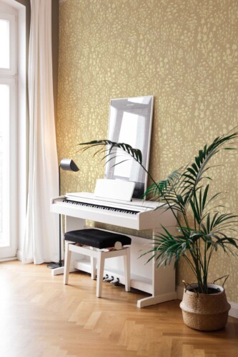 Fancy Walls Ditsy Mushrooms Beige Simple traditional wallpaper