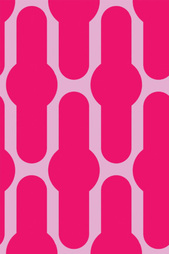Pattern repeat of Doll Inspired Home removable wallpaper design