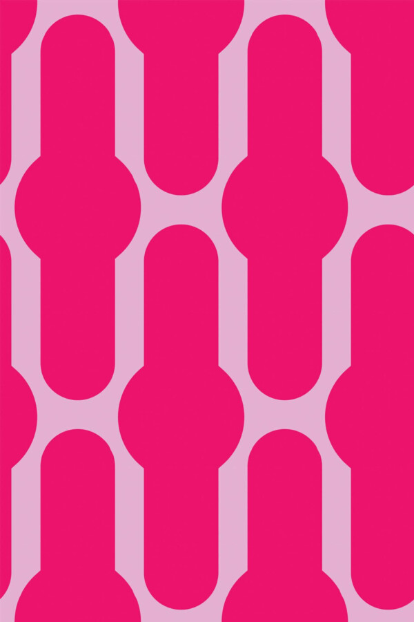 Pattern repeat of Doll Inspired Home removable wallpaper design