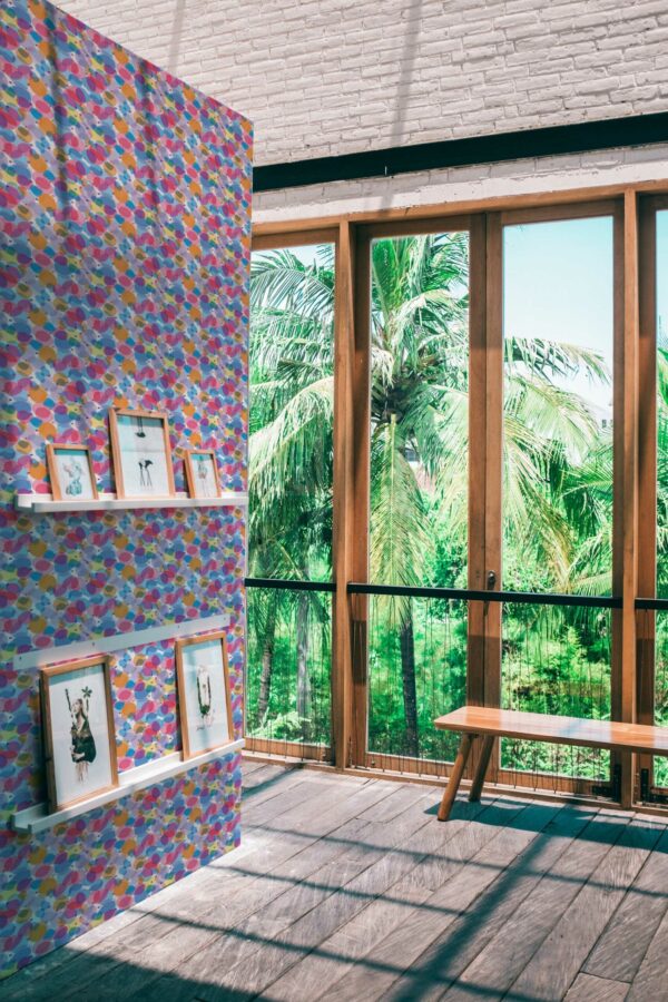 Fancy Walls Peel and Stick Wallpaper in Whimsical Dots