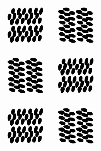 Pattern repeat of Dotted squares removable wallpaper design