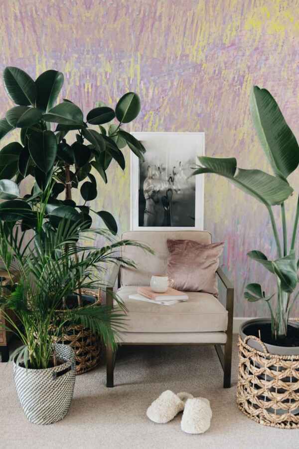 Removable wall mural featuring Soft Painted Elegance by Fancy Walls