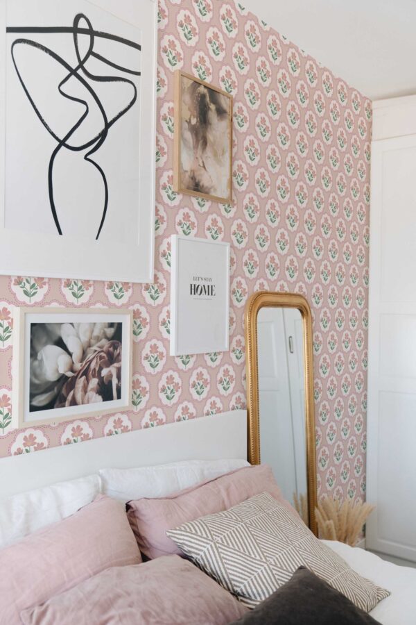 Elegant Dusty Rose Wallpaper