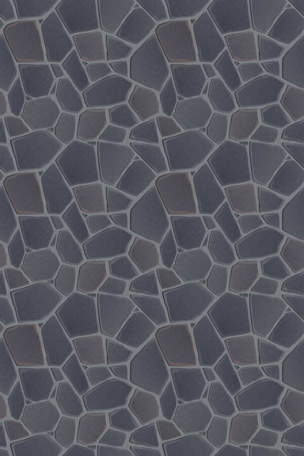 Unpasted Earthy Brown Stone Look Wallpaper by Fancy Walls.