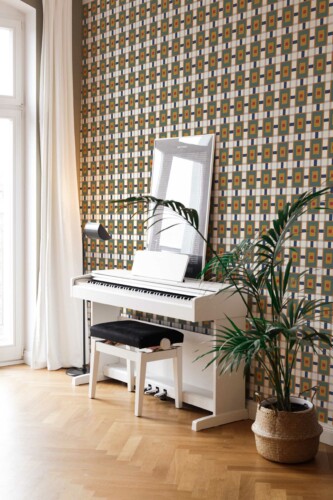 Peel and stick Terra Geo Bliss wallpaper by Fancy Walls