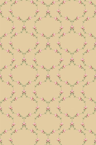 Pattern repeat of Earthy Rose Tangle removable wallpaper design