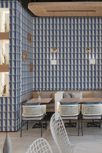 Cafe Azure Dimensions removable wallpaper from Fancy Walls