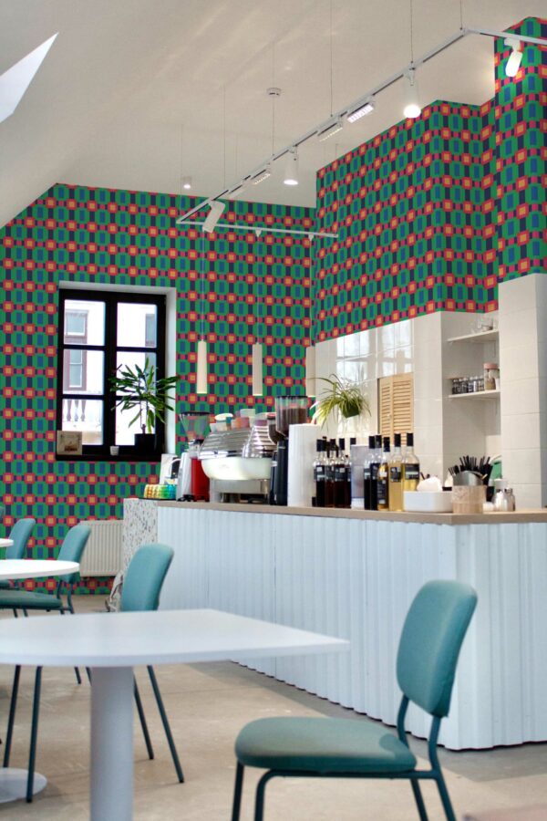 Fancy Walls GeoVivid Peel and Stick Wallpaper
