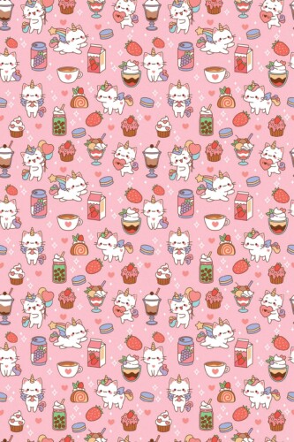 Fancy Walls kawaii-inspired Pink Animal unpasted wallpaper for cozy interiors.