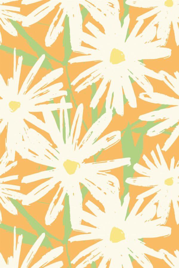 Pattern repeat of Eclectic Vintage Beauty Room removable wallpaper design
