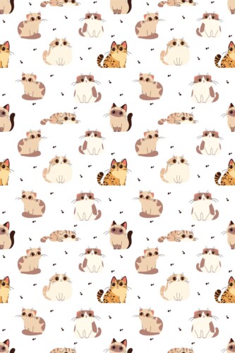 Fancy Walls adorable White Animal self-adhesive wallpaper for playful interiors.