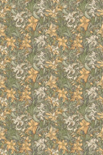 Fancy Walls Botanical self-adhesive wallpaper in a vintage floral design.