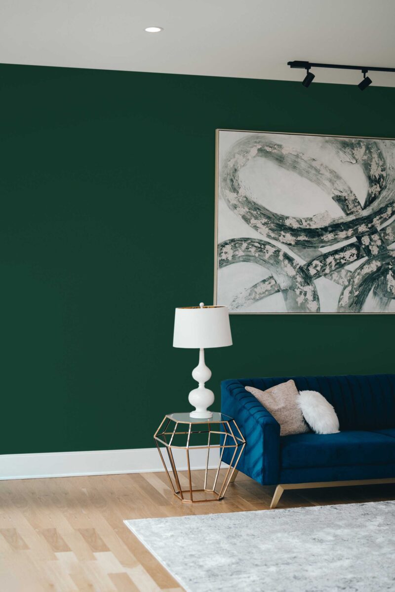 Solid Color Emerald Green Wallpaper