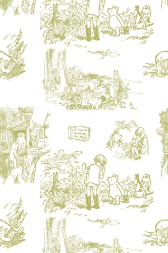 Green Fable Panorama Removable Wallpaper from Fancy Walls