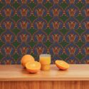 Green Art Deco Essence self-adhesive wallpaper from Fancy Walls