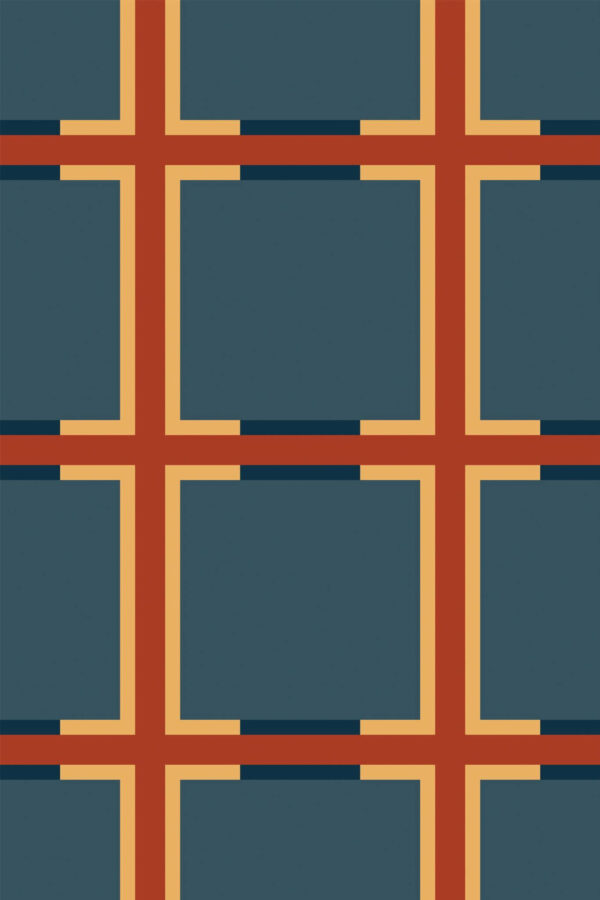 Pattern repeat of Fall Geometric removable wallpaper design