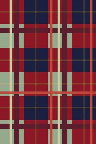 Fancy Walls' Vibrant Burgundy Plaid Medley peel and stick design