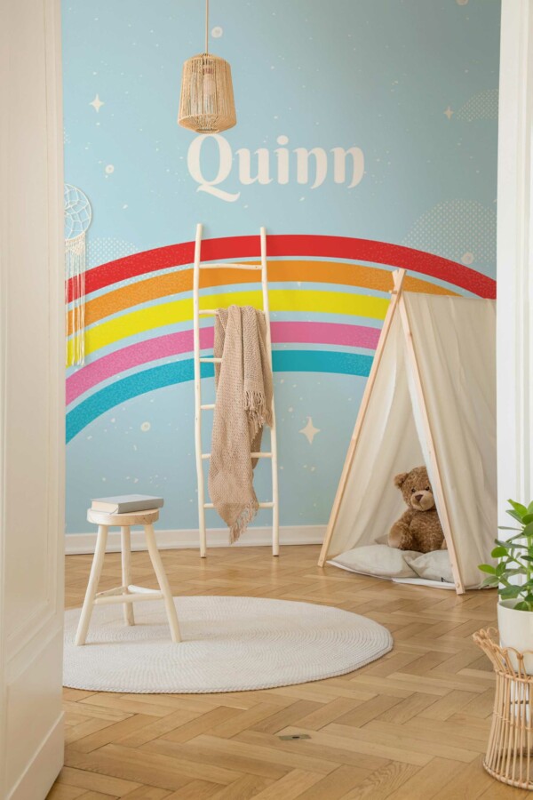 Fancy Walls Cute Rainbow peel and stick wall murals