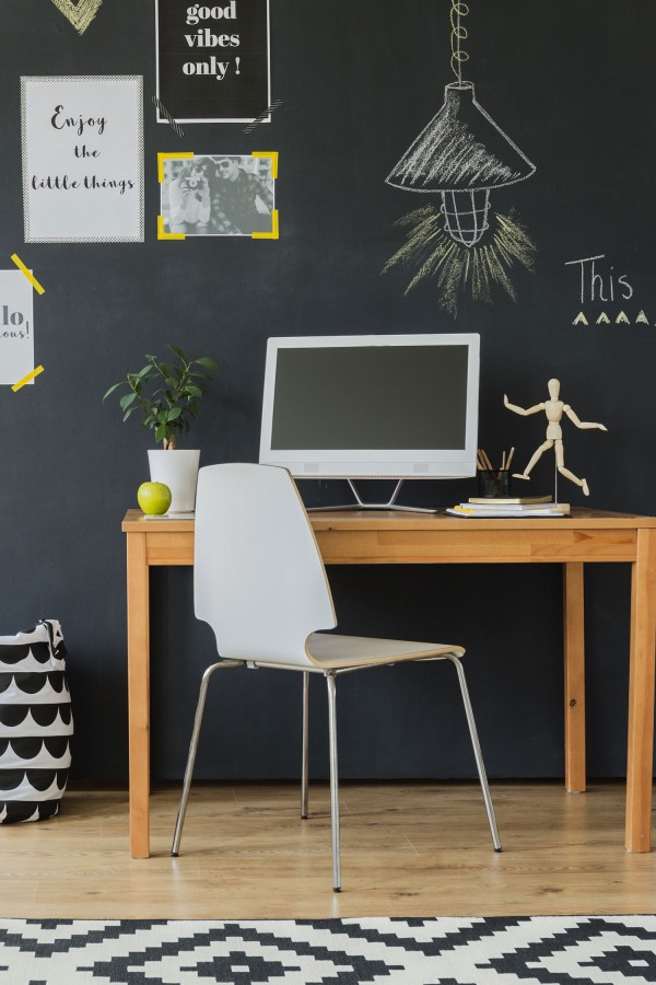 Peel and stick chalkboard Wallpaper