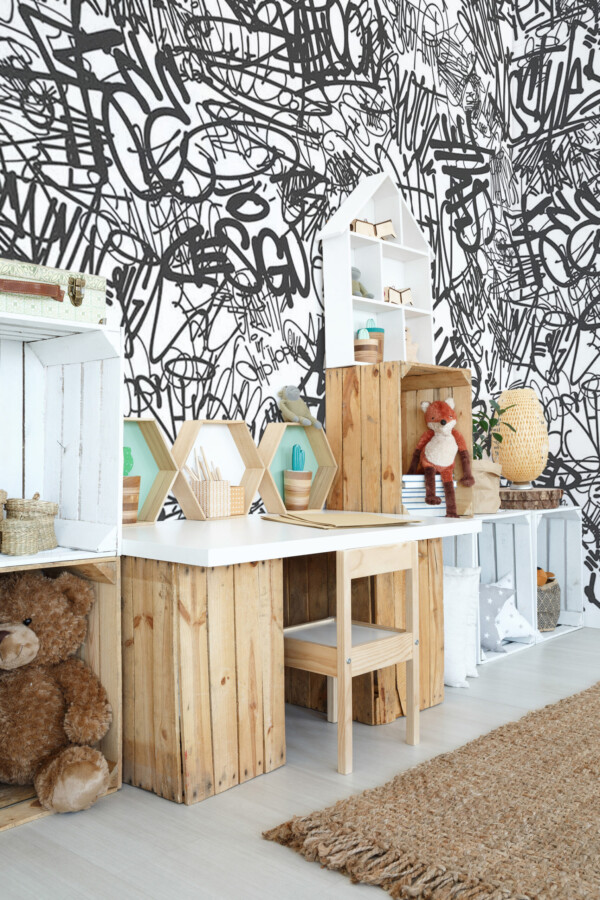 Fancy Walls Urban Graffiti peel and stick wall murals