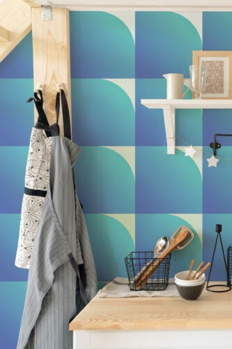 Sleek Gradient Geometric wall mural peel and stick by Fancy Walls