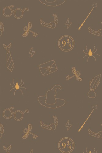 Fancy Walls Fantasy Wizard Brown removable wallpaper