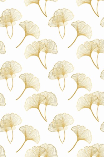 Pattern repeat of Faux Metallic Ginco removable wallpaper design