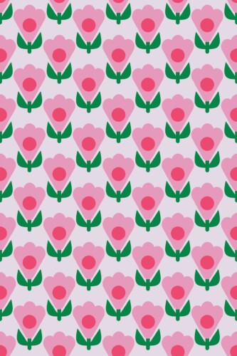 Fancy Walls self-adhesive floral pink wallpaper
