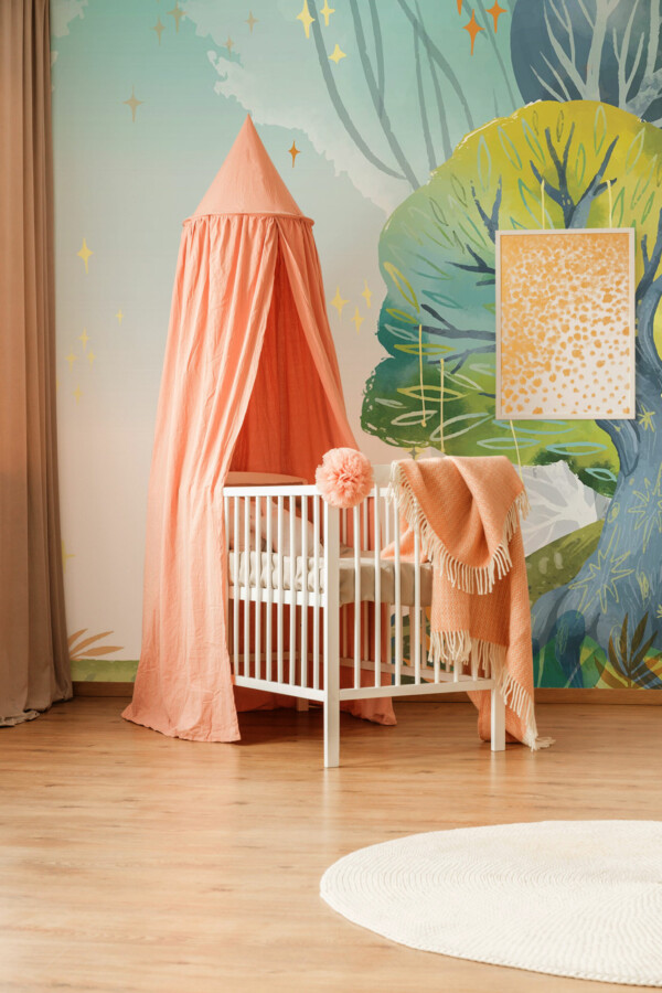 Murals for walls featuring Verdant Forest Time by Fancy Walls
