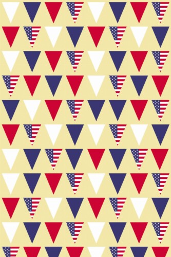 Pattern repeat of Freedom's Colorful Cascade removable wallpaper design
