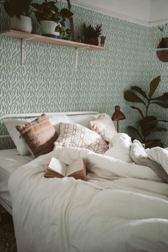 Green Essence unpasted wallpaper by Fancy Walls