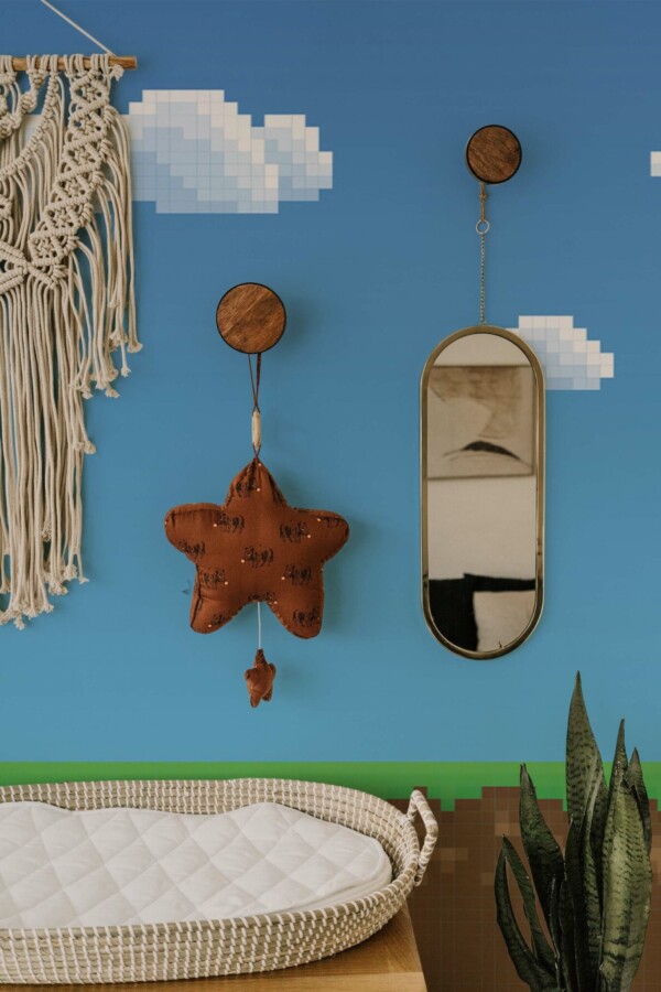 Colorful pixel gaming, Fancy Walls removable wall mural