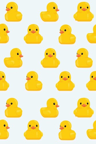 Pattern repeat of Funky duck removable wallpaper design