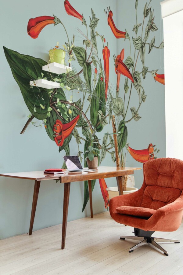 Removable wall mural Gentle Flower Serenity by Fancy Walls