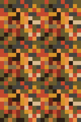 Pattern repeat of Geometric Autumn Palette removable wallpaper design