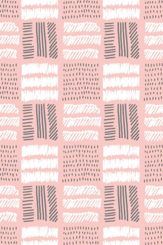 Pattern repeat of Geometric boho removable wallpaper design