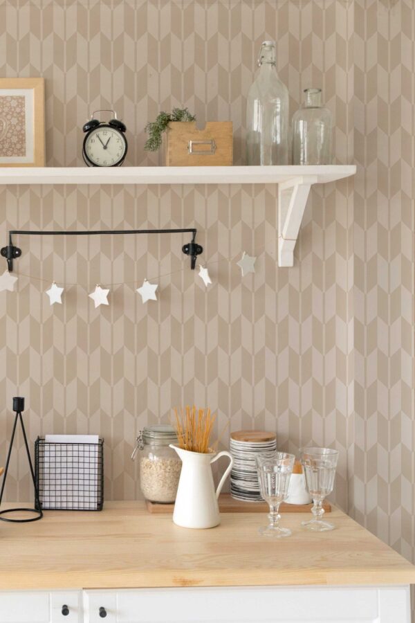 Soft Chevron Flow Wallpaper
