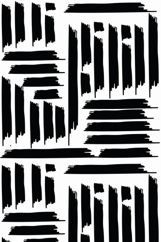 Pattern repeat of Geometric brush stroke removable wallpaper design