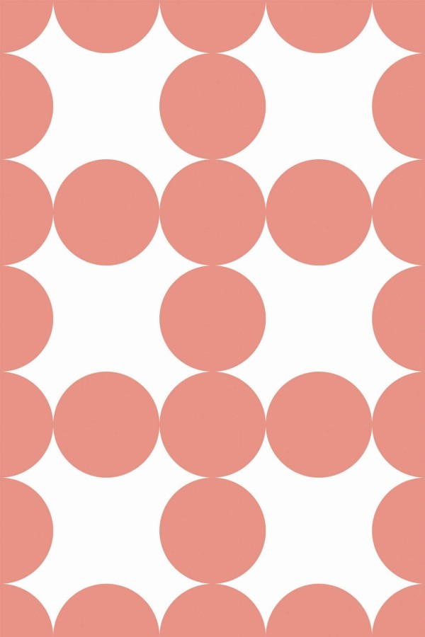 Pattern repeat of Geometric circle removable wallpaper design