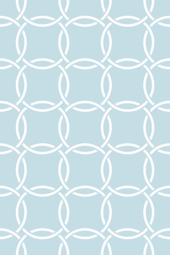 Pattern repeat of Geometric overlapping circle removable wallpaper design