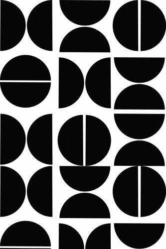 Pattern repeat of Geometric removable wallpaper design
