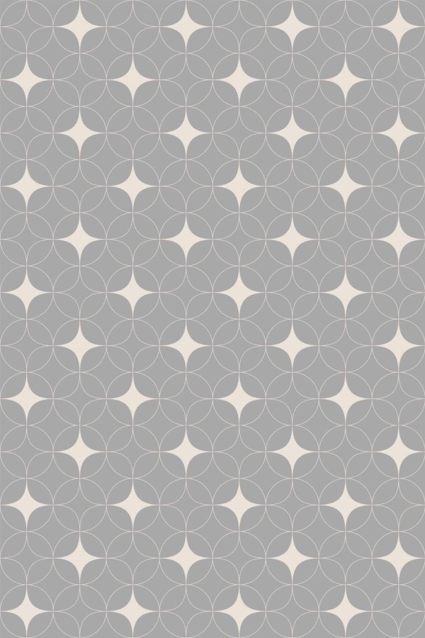 Pattern repeat of Geometric stars removable wallpaper design