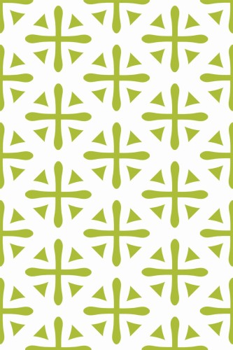 Pattern repeat of Geometric tile cross ornament removable wallpaper design